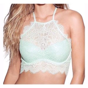 PINK • High-neck Lace Bralette